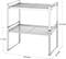 NEX™ Silver Kitchen Cabinet Shelf Organizer, 2ct.